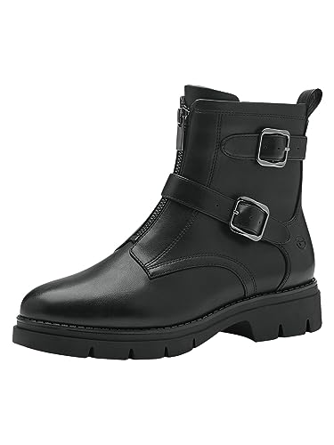 Tamaris Damskie botki 1-25817-41 normalne, czarny mat, 39 EU