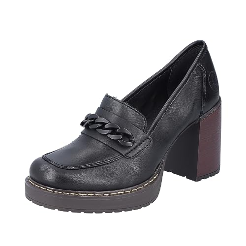 Rieker Damskie kapcie Y4150, czarne, rozmiar 39, czarny, 39 EU Weit