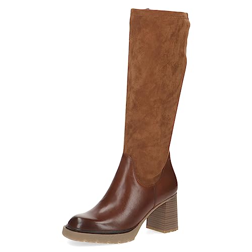 CAPRICE Damskie botki 9-25614-41 szerokość G, Camel Comb., 36 EU