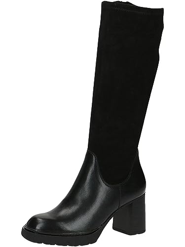 CAPRICE Botki 9-25614-41 szerokość G, czarny Comb, 42 EU
