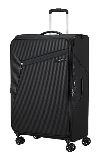 Samsonite Litebeam Spinner L, walizka z możliwością rozszerzenia, 77 cm, 103/111 l, czarna, czarny (czarny), Spinner L (77 cm - 103/111 L), Walizka