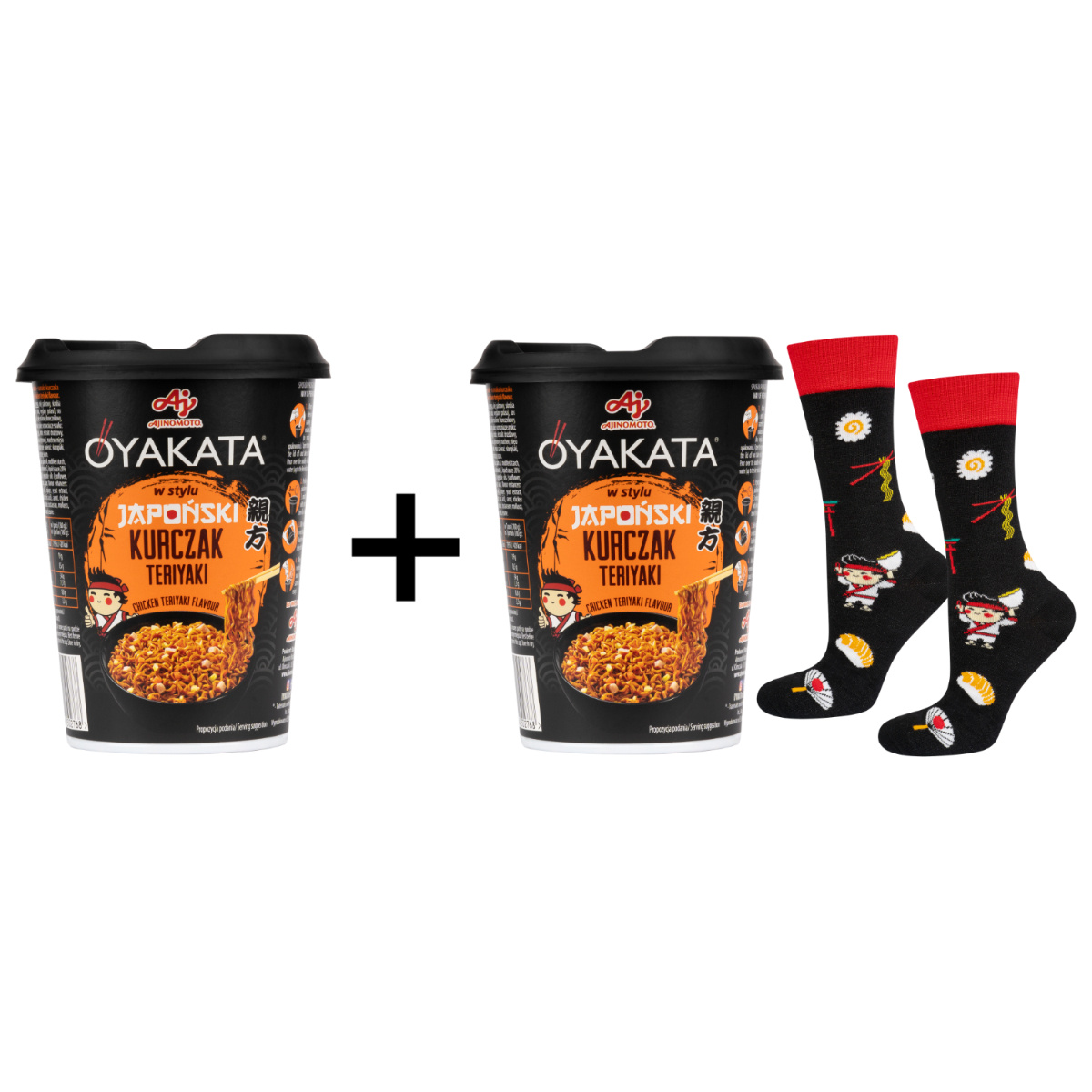 Skarpetki męskie SOXO OYAKATA Teriyaki w kubku + danie gratis