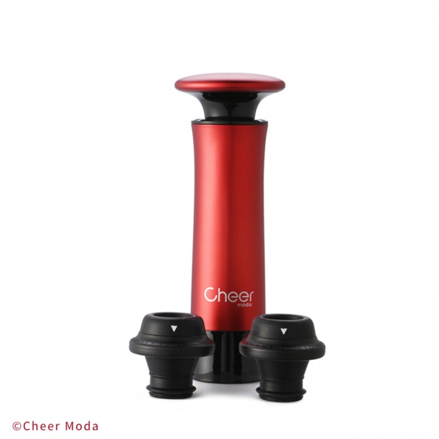 Pompka próżniowa z 4 korkami treeplet czerwona kod: CM-00520
