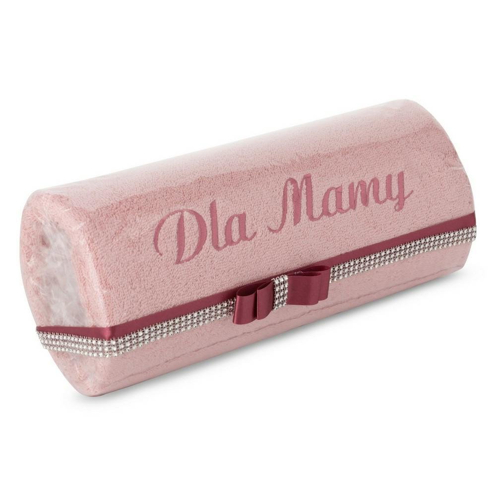 Ręcznik upominkowy T/0423 pudrowy Dla mamy 500g/m2 na prezent Eurofirany