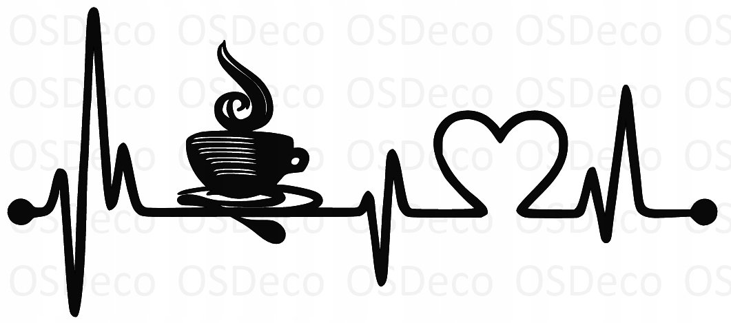 Prezent Dekoracja Do Kuchni Kawa Rytm Serca R118