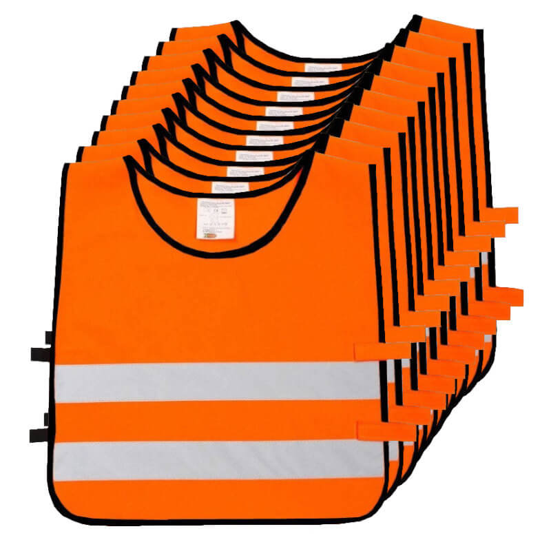 Kamizelka odblaskowa dzieci szkolne 45x50cm 10szt