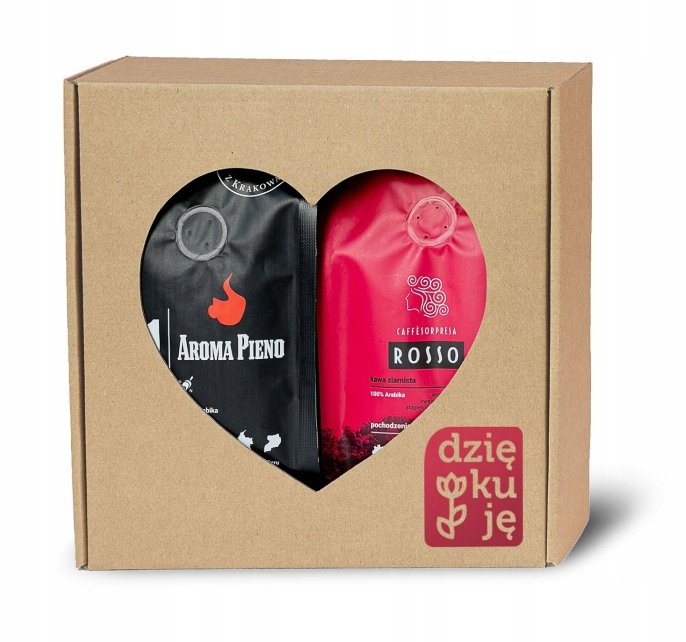 Zestaw SERCE Aroma Pieno i Sorpresa Rosso - Kawa Ziarnista 2x250g