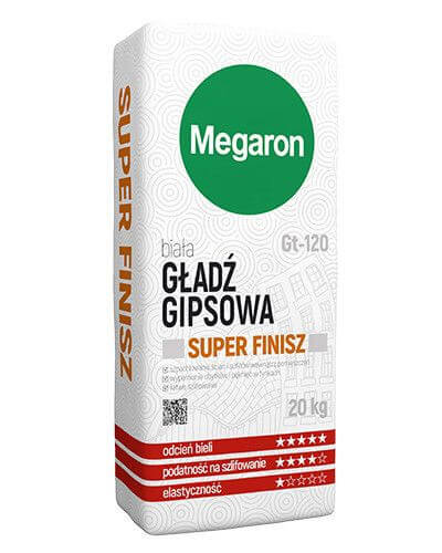 Megaron Gładź gipsowa SUPER FINISZ GT-120