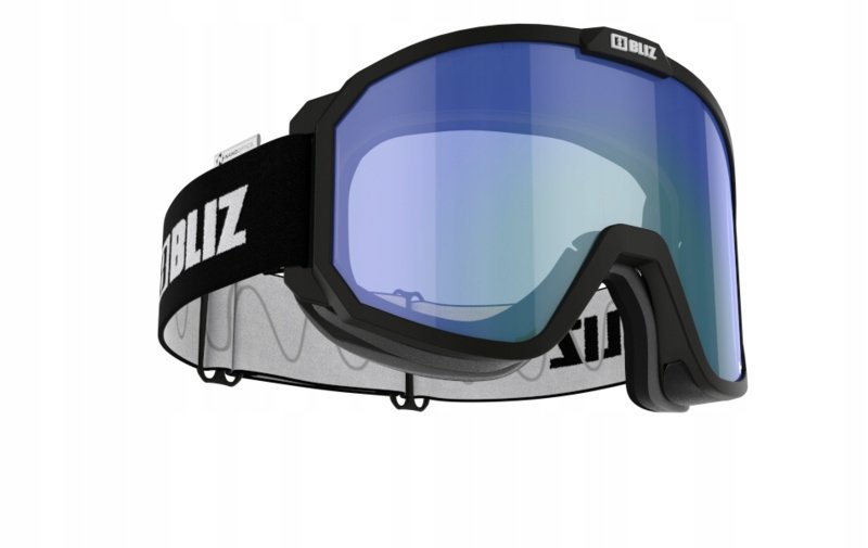 Bliz Rave Nano Optics Gogle, matt black/orange-blue multi 2020 Gogle narciarskie 42130-13S