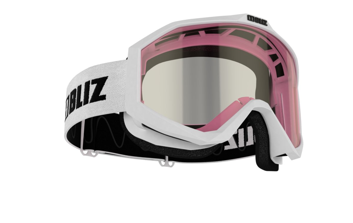 Bliz Liner Gogle Contrast Lens Dzieci, white-black/pink 2020 Gogle narciarskie 46050-04