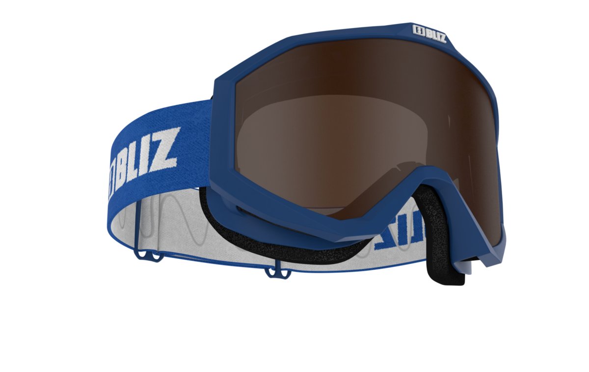 Bliz Liner Gogle Dzieci, blue-white/brown 2020 Gogle narciarskie 46050-32