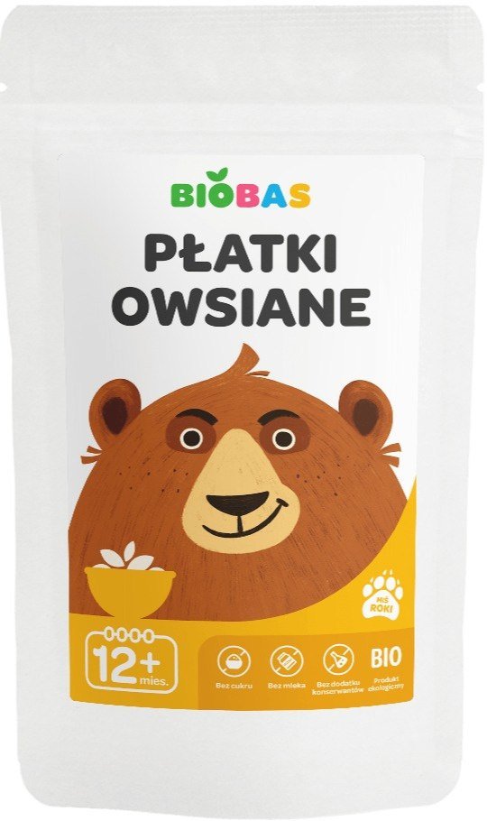 BioBas Płatki owsiane BIO 220 g