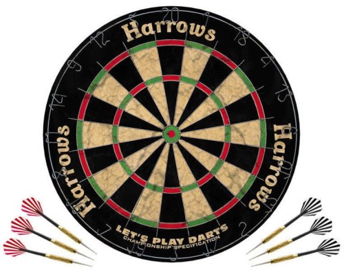 Tarcza dart HARROWS Let's Play Darts Game Set / tarcza + rzutki