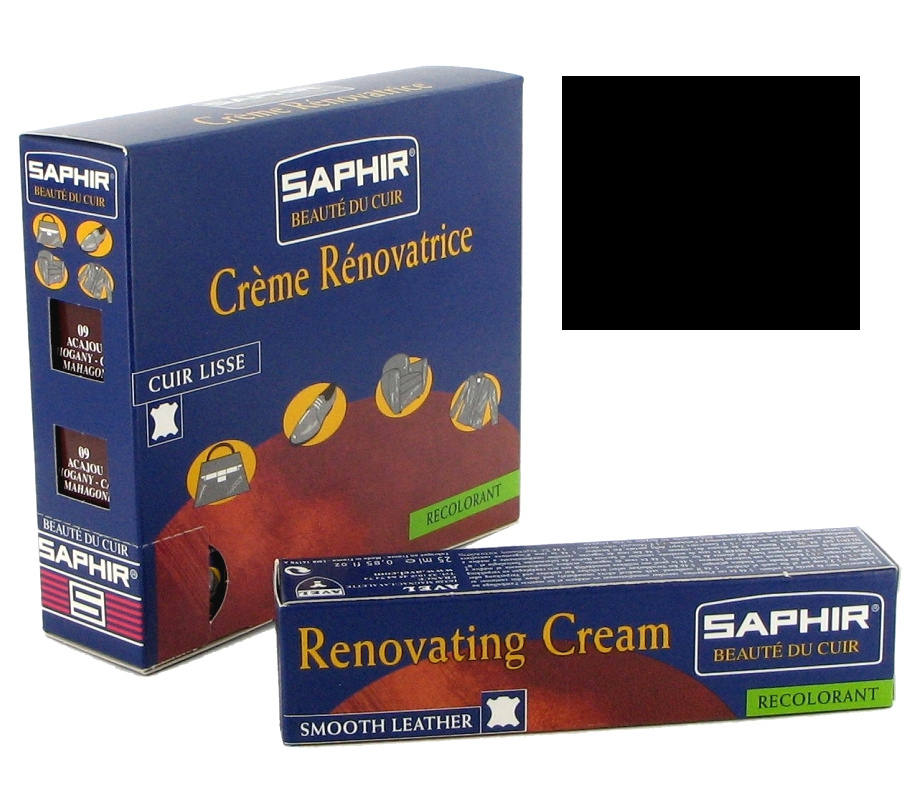 Saphir - Renovating Cream - Krem do renowacji skór - Czarny 01