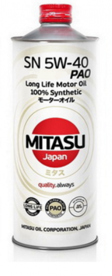 MITASU (PAO) SN 5W-40 - MJ-112 - 1L