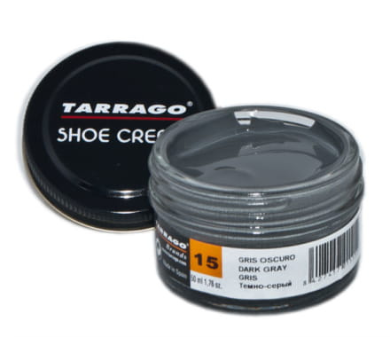 TARRAGO SHOE CREAM Pasta krem do skór CIEMNO SZARY 15