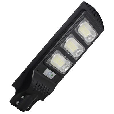 Polux STREET-9 z czujnikiem PIR, czarny Naświetlacz Solarny LED 315519 315519