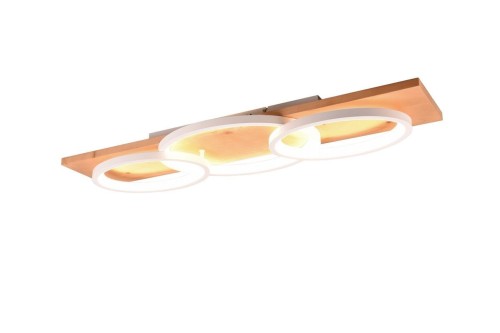 Barca lampa sufitowa 3xLED/40W biała/jasne drewno 641110331
