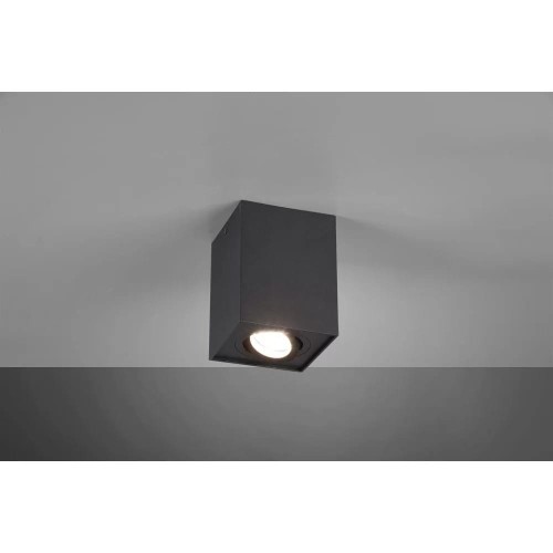 Biscuit lampa sufitowa 1xGU10 czarna 613000180