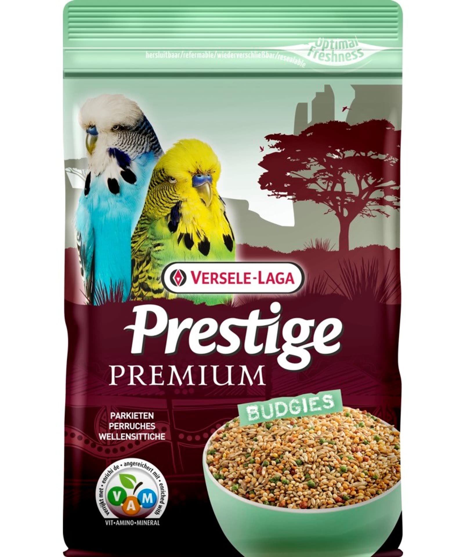 VL Budgies Premium 800G+80G dla Papugi Falistej