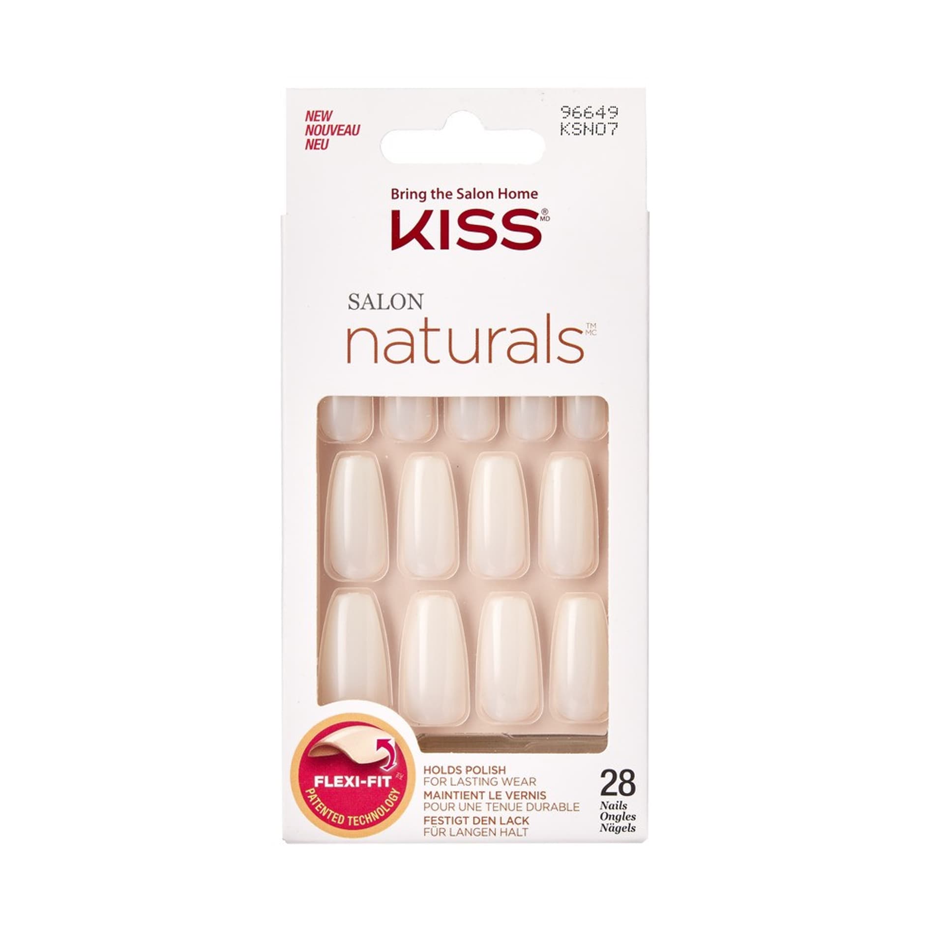 KISS Salon Sztuczne Paznokcie Naturals - Walk on Air 1op.(28szt)