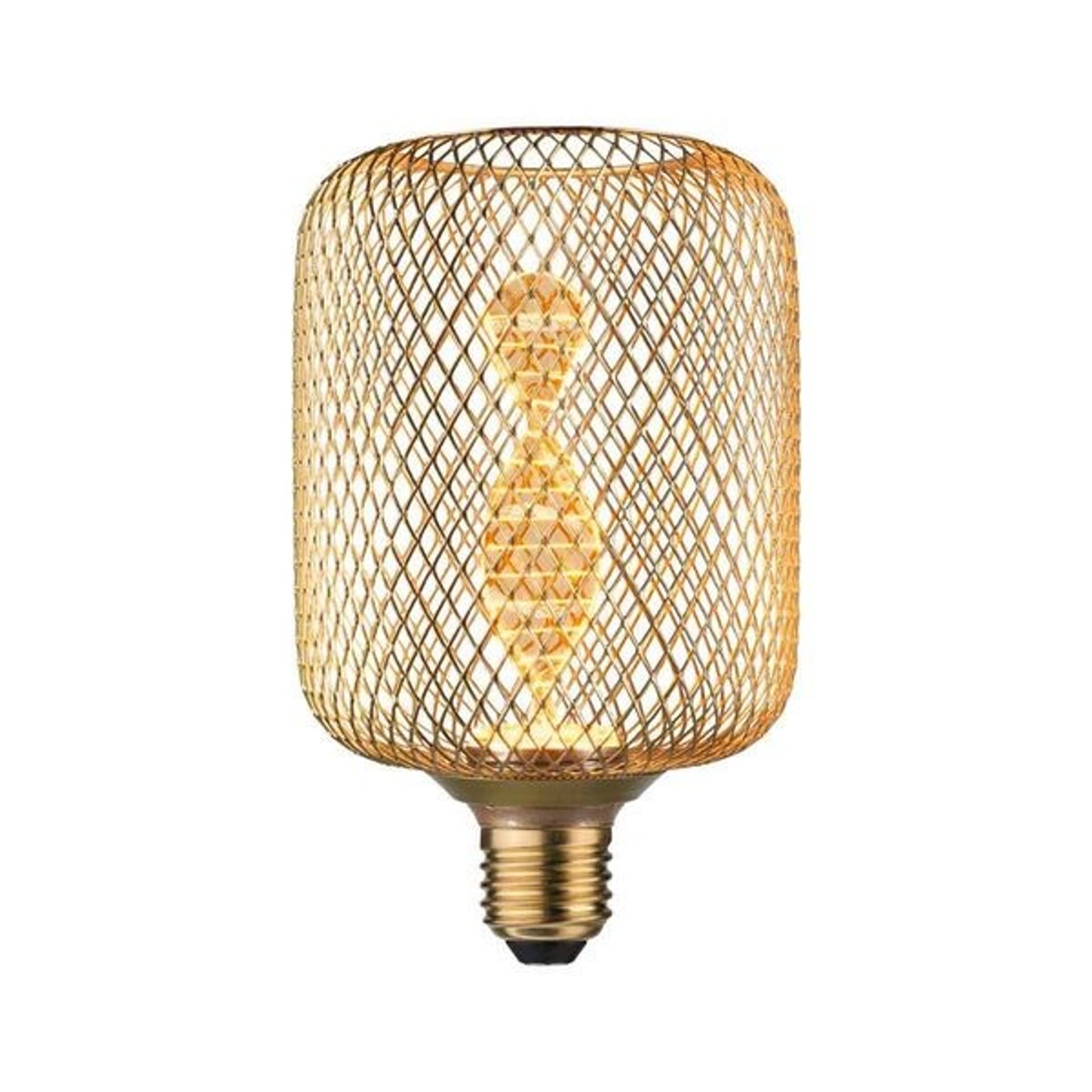 Źródło światła LED METALLIC GLOW ZYL mosiądz Helix E27 3,5W 130lm 1800K 230V