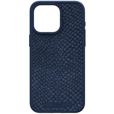 Njord byELEMENTS Salmon Leather Etui do iPhone 15 Pro z MagSafe - Niebieskie