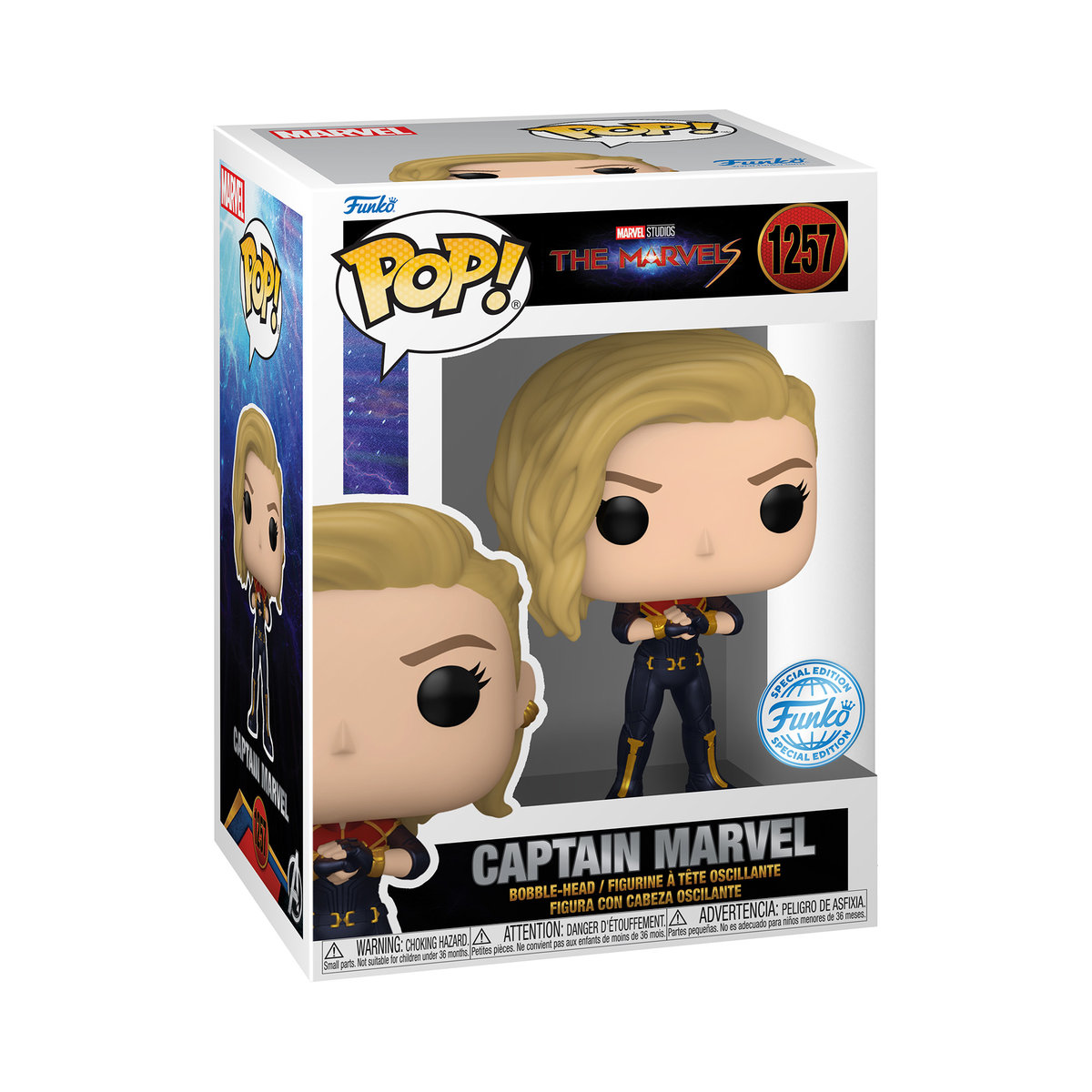 Funko POP! Marvel, figurka kolekcjonerska, The Marvels, Capitan Marvel, 1257