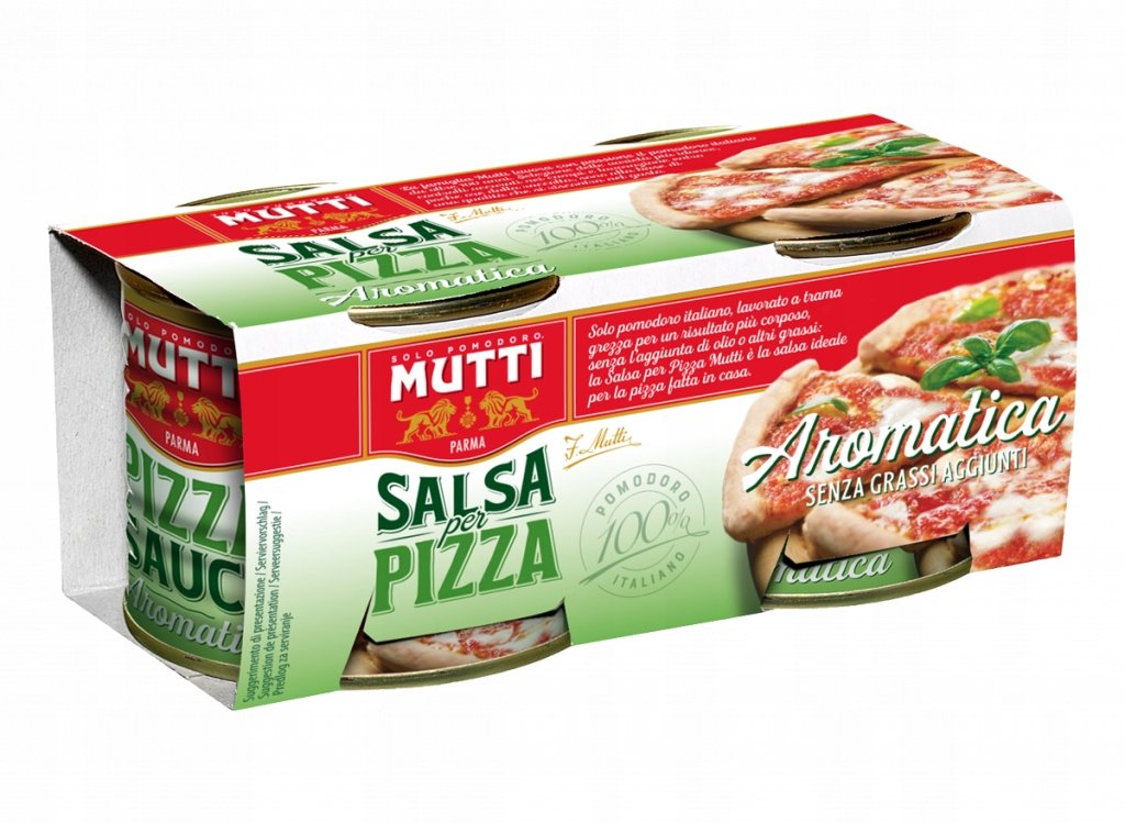 Mutti Salsa Pizza Aromatica - gotowy sos do pizzy z ziołami (2 x 210 g)