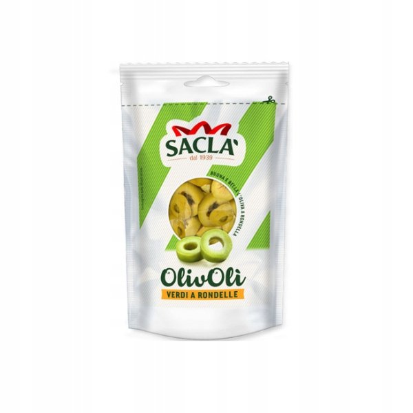 Sacla OlivOli Verdi ZIELONE Oliwki Krojone 85g