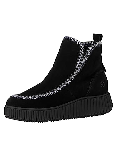 Tamaris Damskie 1-1-26865-41 modne kozaki, czarne, 39 EU, czarny, 39 EU