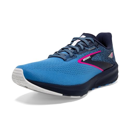 Brooks Launch 10, Trampki damskie, Peacoat/Marynarka Wojenna Niebieski/Różowy GLO, 42 EU, Peacoat Marina Blue Pink Glo, 42 EU