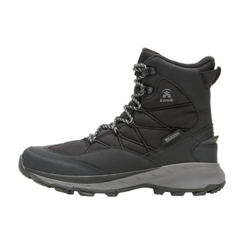 Kamik Męskie buty trekkingowe trekice, Black Blk, 45 EU