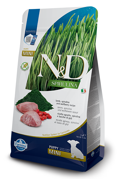 FARMINA N&D Spirulina Lamb Puppy Mini 2kg