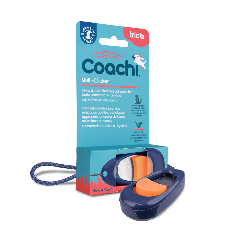Coachi Multi-Clicker dla psa - morski