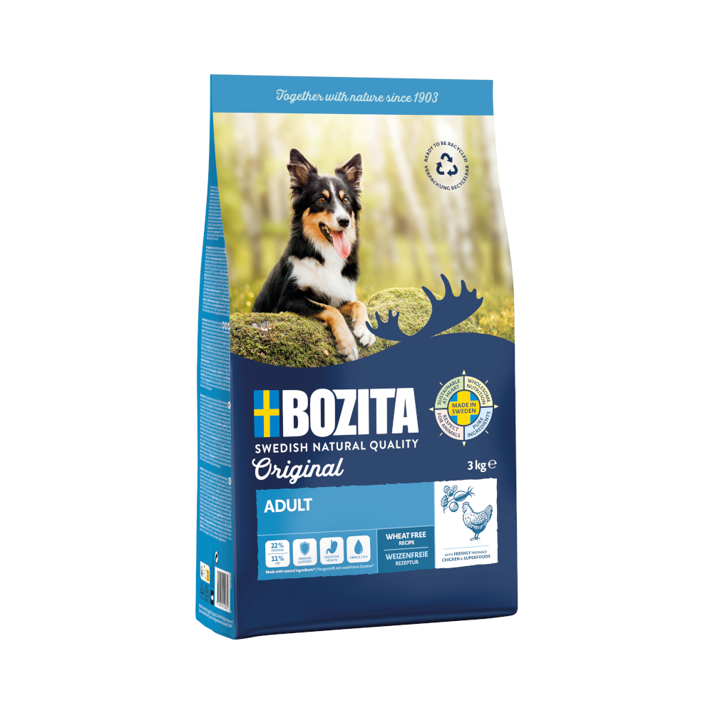 Pakiet oszczędnościowy Bozita Original, 2 x 3 kg - Adult, kurczak