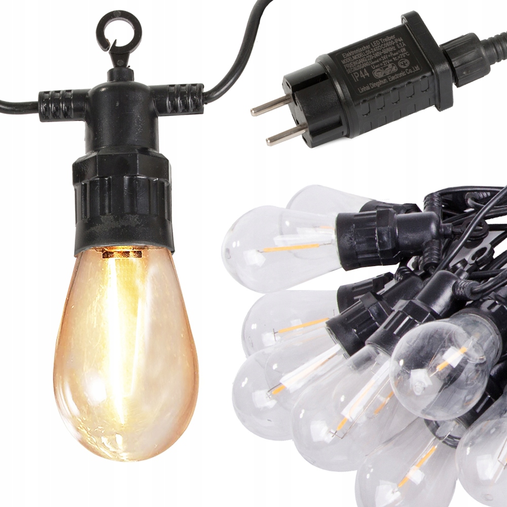 Girlanda Ogrodowa Łańcuch Świetlny Lampki 10 Led
