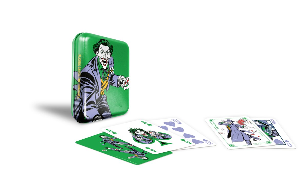 Cartamundi, talia kart Warner Superhero tin The Joker