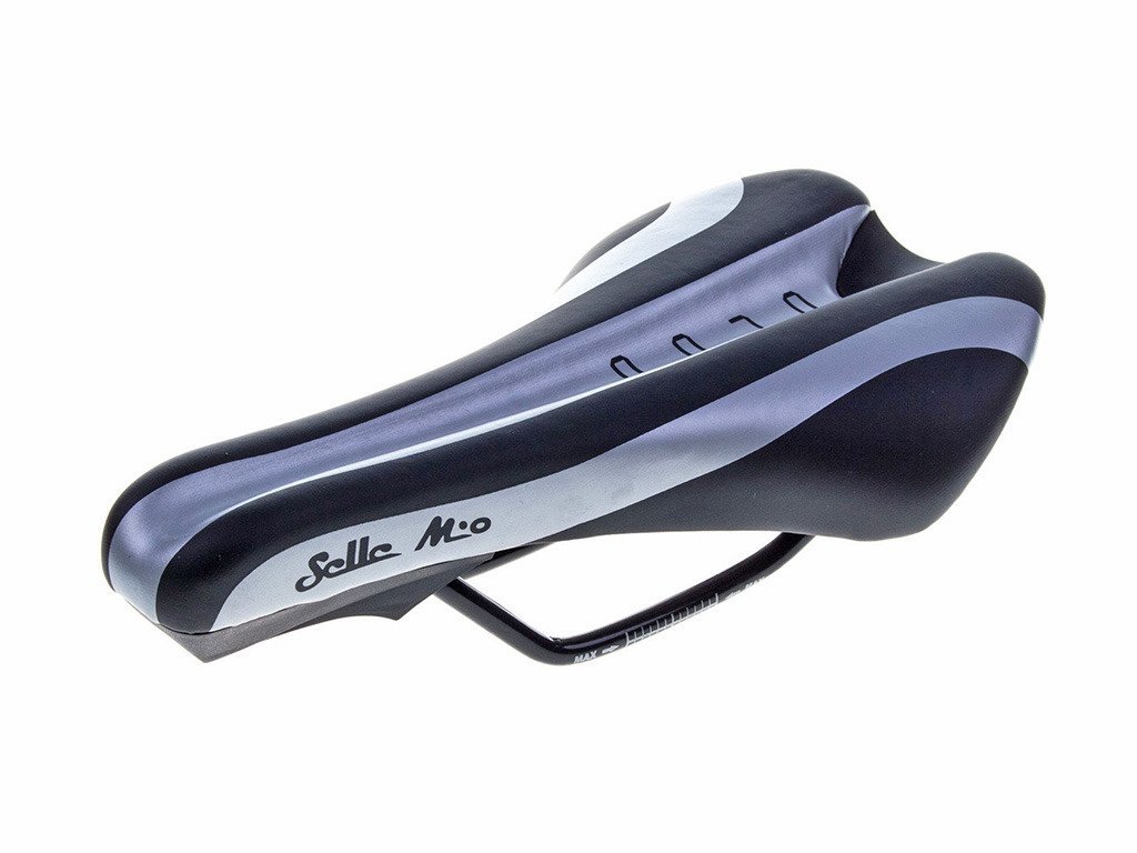 Selle Mio, Siodło rowerowe, Orco, czarno-srebrny, 260x145 mm