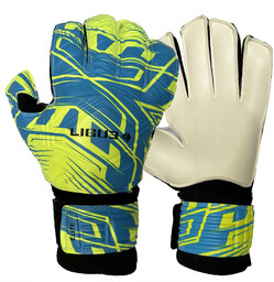 Rękawice bramkarskie Ligue Elite white-neon yellow-blue