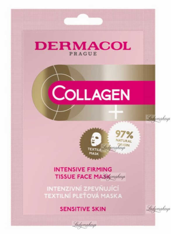 Dermacol - Collagen+ Intensive Firming Tissue Face Mask - Intensywnie odmładzająca maseczka w płacie z kolagenem - Skóra wrażliwa - 1 sztuka