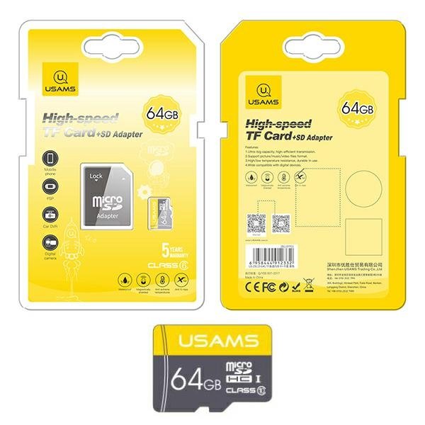 Usams MicroSDHC 64GB U1 ZB119TF01 ZB119TF01