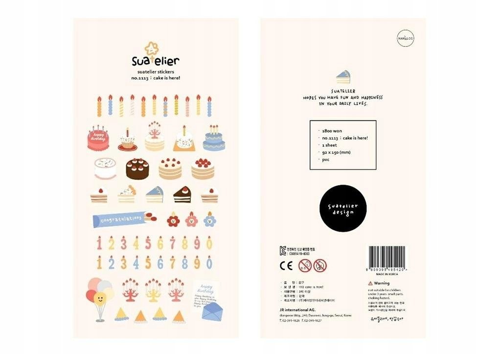 naklejki ozdobne tort