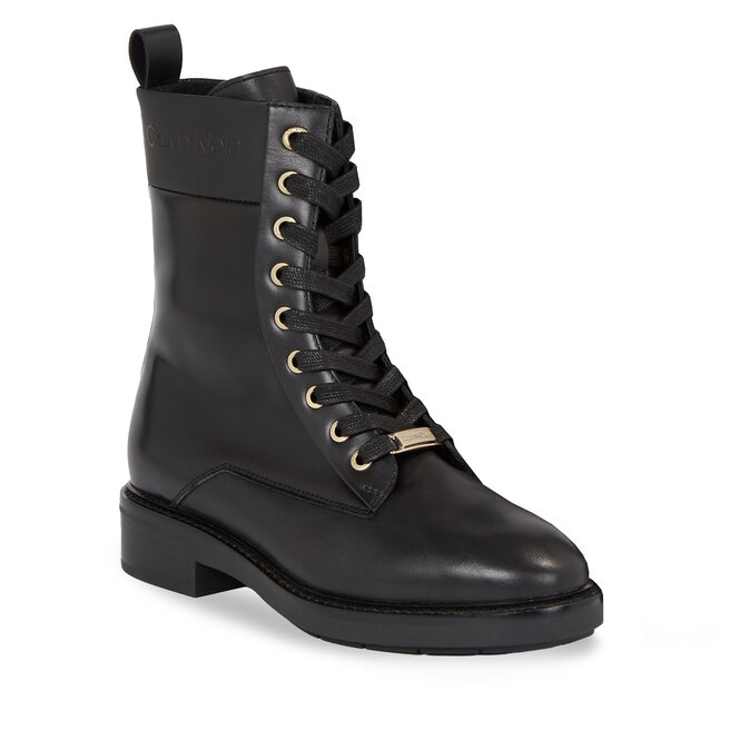 Trapery Calvin Klein Rubber Sole Combat Boot Lg Wl HW0HW01715 Ck Black BEH