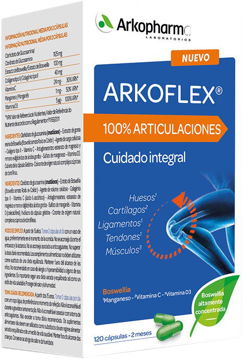 Suplement diety Arkopharma Arkoflex 100% Joints 120 kapsułek (3578830113285)