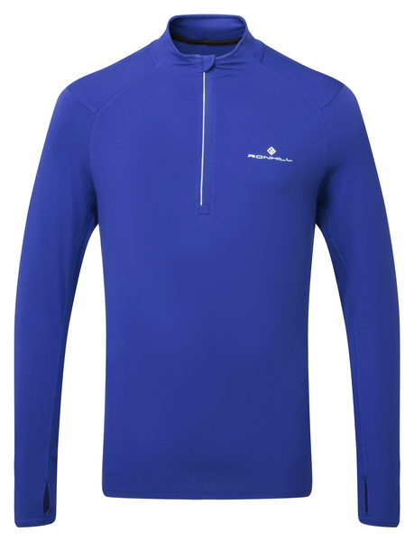 RONHILL bluza biegowa męska CORE THERMAL 1/2 ZIP TEE dark cobalt
