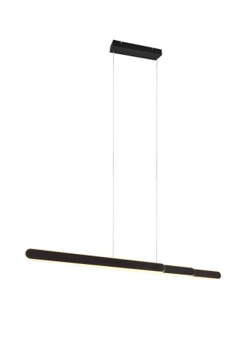 Trio Leuchten Lampa wisząca czarna z diodą LED ściemnianą w stopniach Kelvina - Yipke