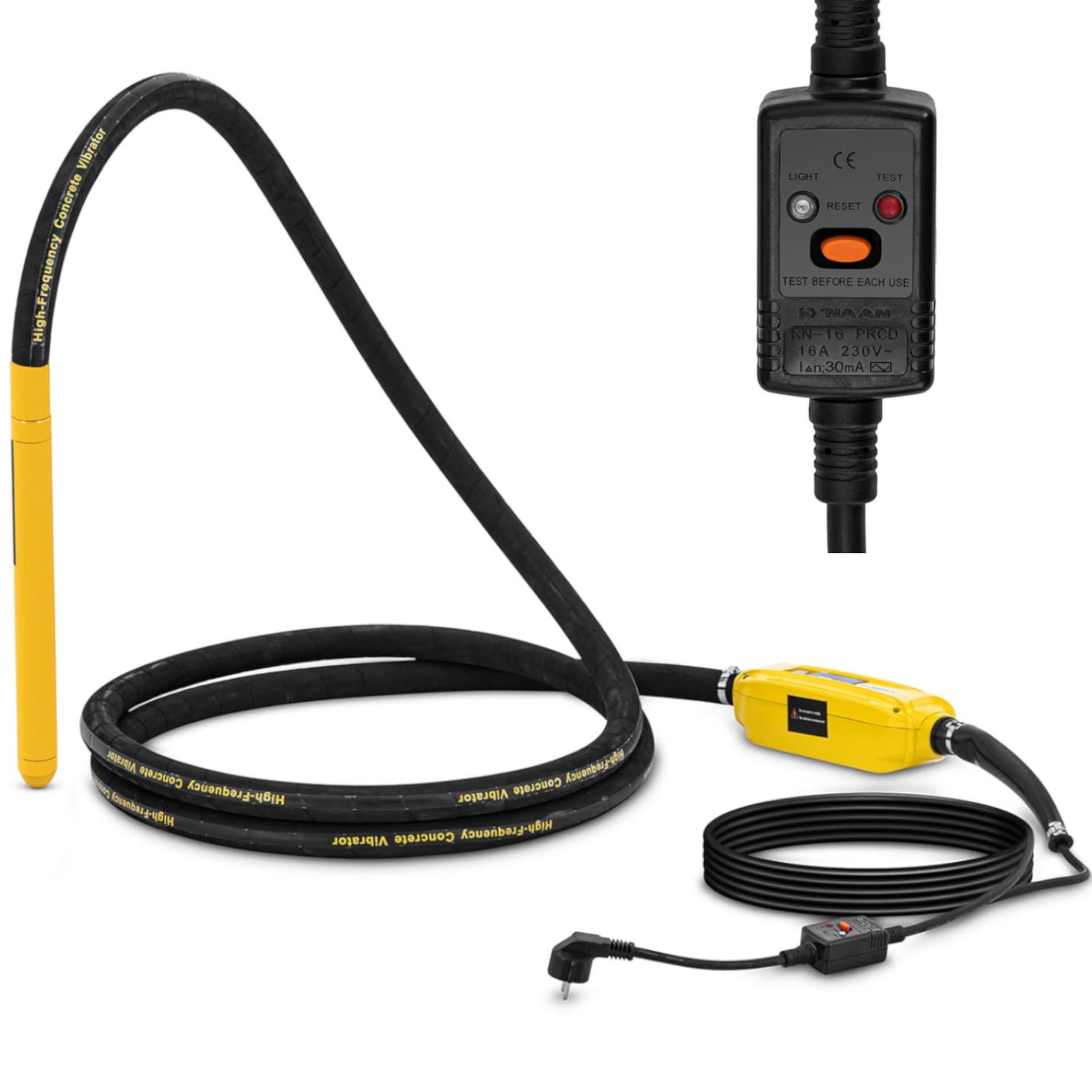 MSW Wysokiej częstotliwości wibrator do betonu z przetwornicą - 1200 W - 40 x 34.5 mm - 230 V MSW-HFCV-40