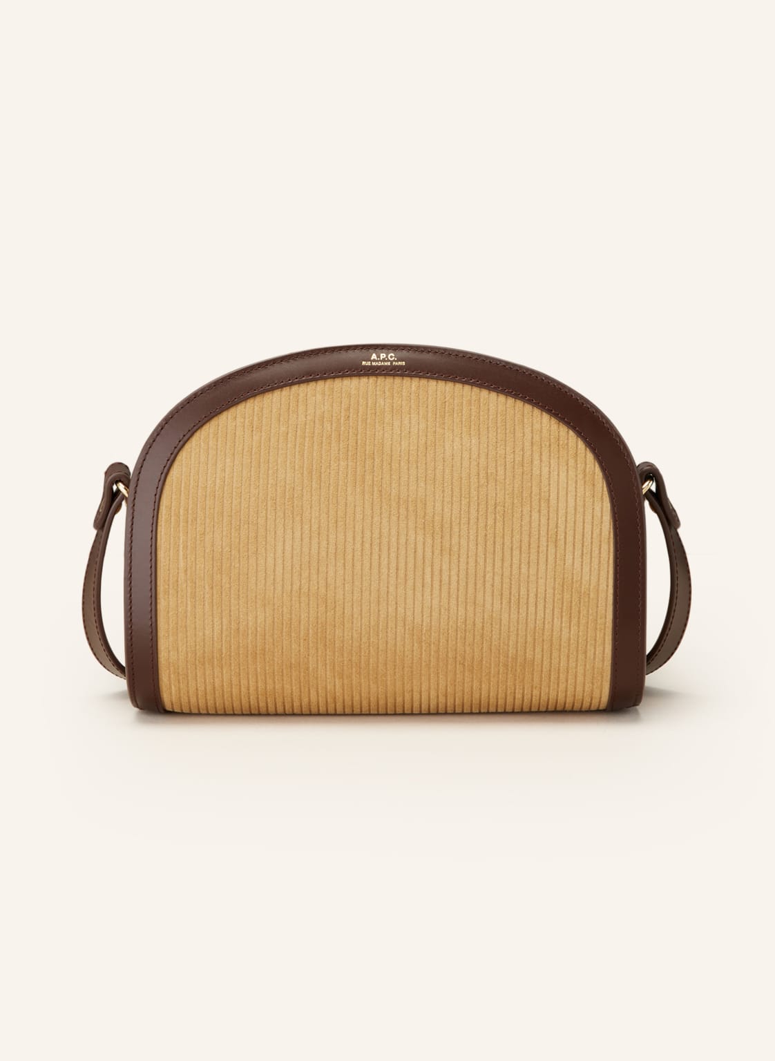 A.P.C. Torba Na Ramię Demi-Lune Mini braun