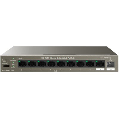 Switch Tenda TEG1110PF-8-102W (TEG1110PF-8-102W) Szara